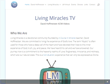 Tablet Screenshot of livingmiraclestv.org